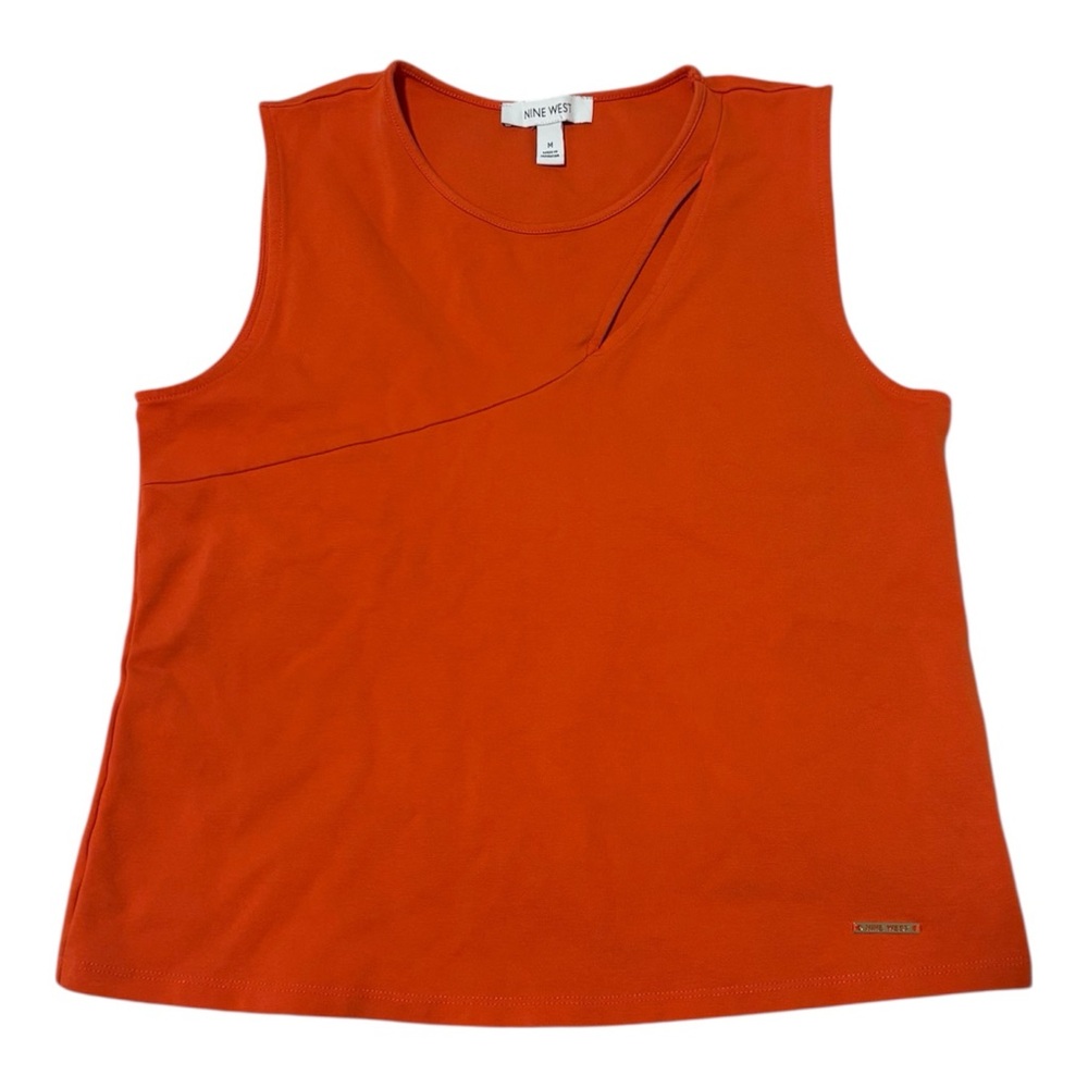 Nine West Women's Bold Orange Tank Top
